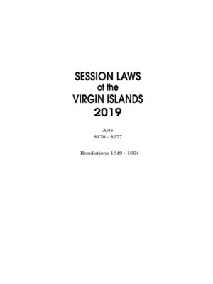 cover image of Session Laws of the Virgin Islands